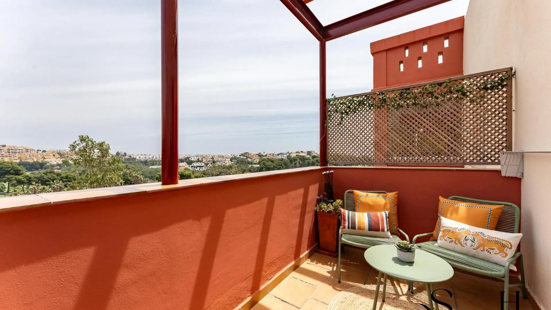 Amazing Sea And Golf Course View 2Br, Parking Pool Apartamento Benalmádena