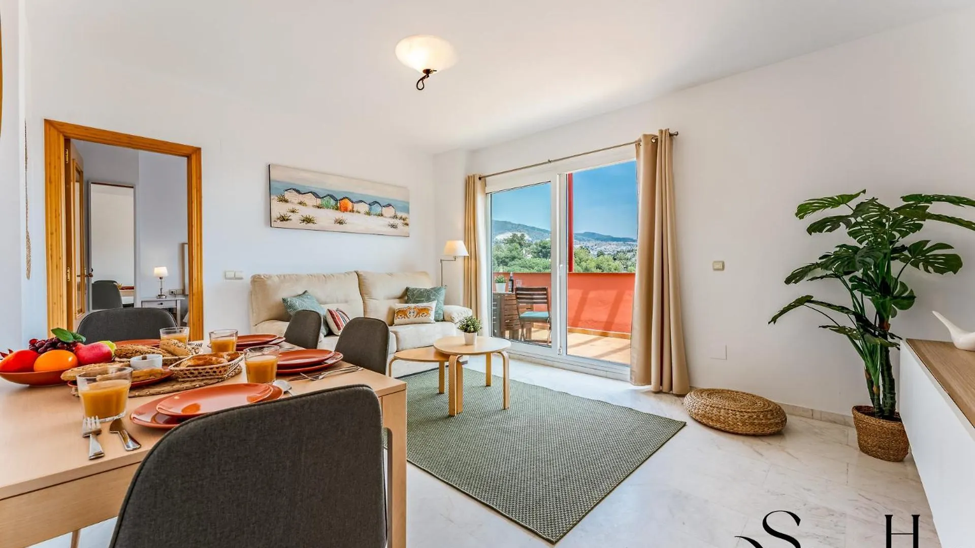 Amazing Sea And Golf Course View 2Br, Parking Pool Apartamento Benalmádena